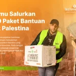 Bantuan Lazismu untuk Palestina berupa paket higienis di Jalur Gaza.
