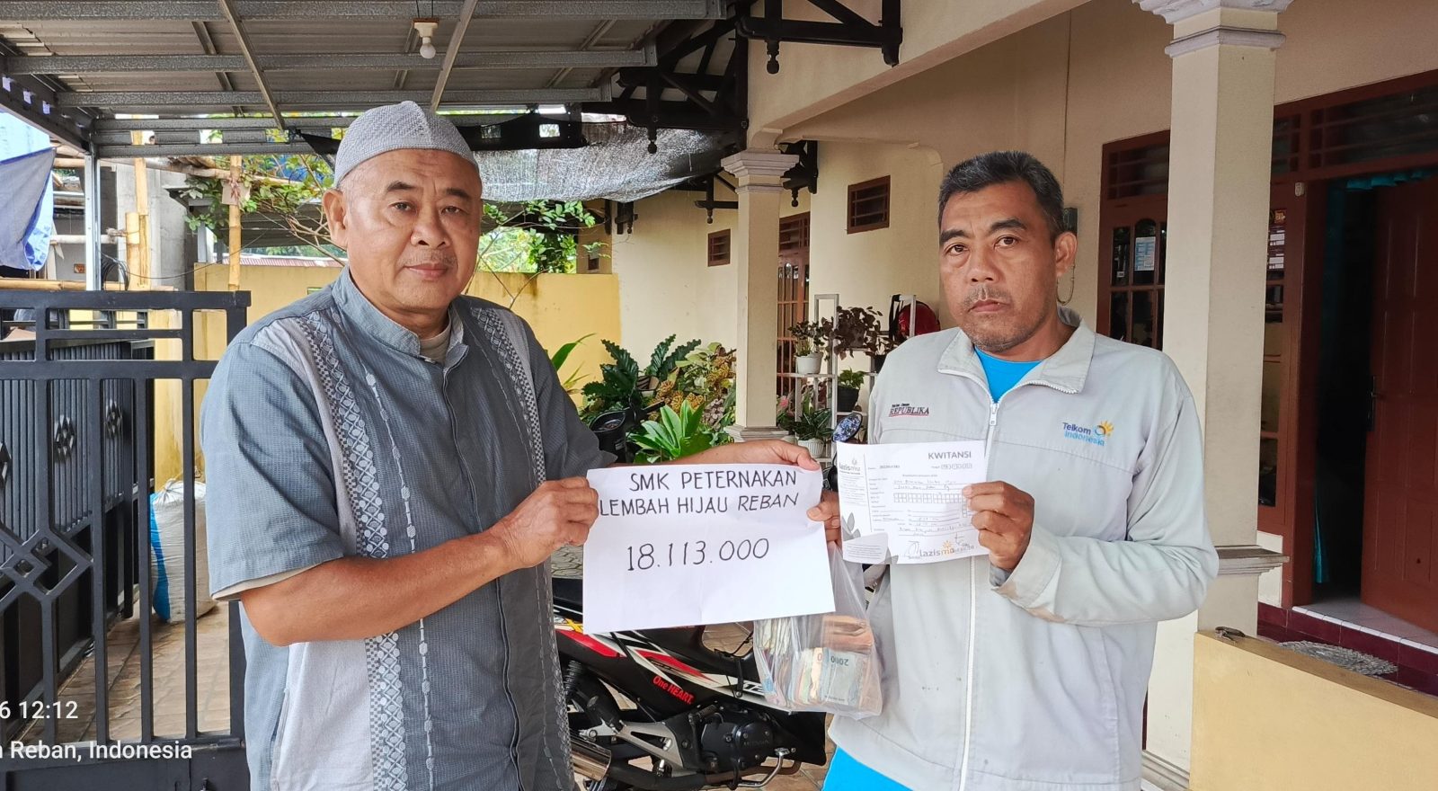 Lazismu Batang Terima Amanah Donasi Pelajar SMK