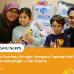 Delegasi Lazismu menyalurkan bantuan dan menyapa pengungsi Palestina di Masjid Thoriq bin Ziyad Ain Shams