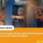 Penyerahan Hunian Darurat MDMC Jateng di Tapanuli Selatan
