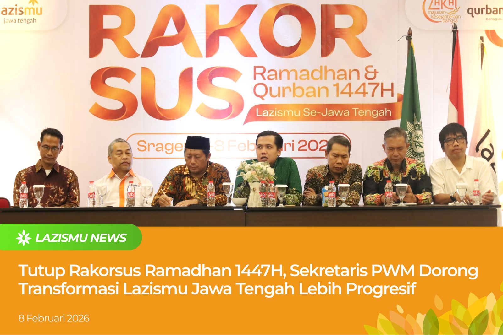 Penutupan Rakorsus Ramadhan 1447H Lazismu Jawa Tengah di Sragen