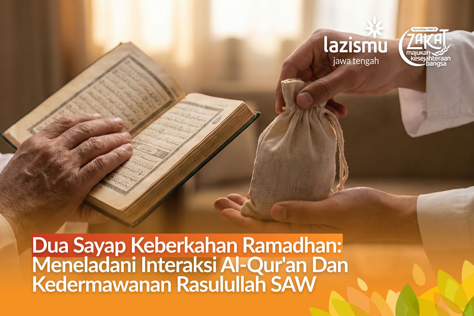 membaca Al-Qur'an dan bersedekah amalan nabi di bulan ramadhan
