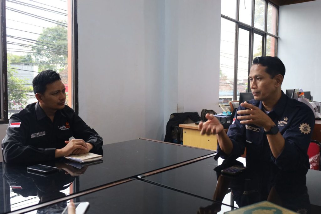 diskusi terkait program lingkungan lazismu jateng dengan lazismu wonosobo