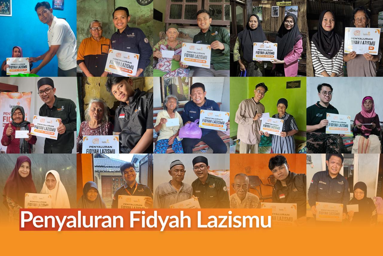 penyaluran 400 paket fidyah oleh lazismu jateng