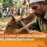 Ilustrasi prosesi kurban yang khidmat sebagai simbol ketaatan spiritual