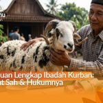 Ilustrasi domba kurban jantan bertanduk kualitas terbaik untuk Idul Adha