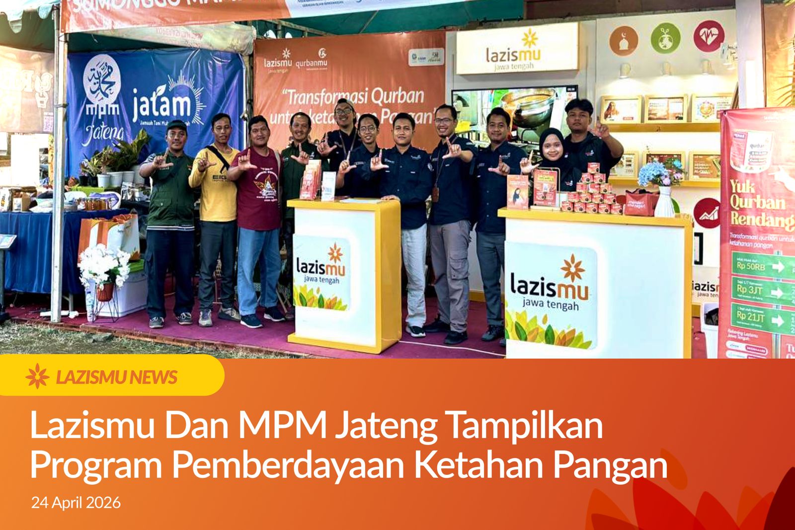 Lazismu Jateng dan MPM Jateng mengikuti PADI 2026 di Agro Center Soropadan Temanggung