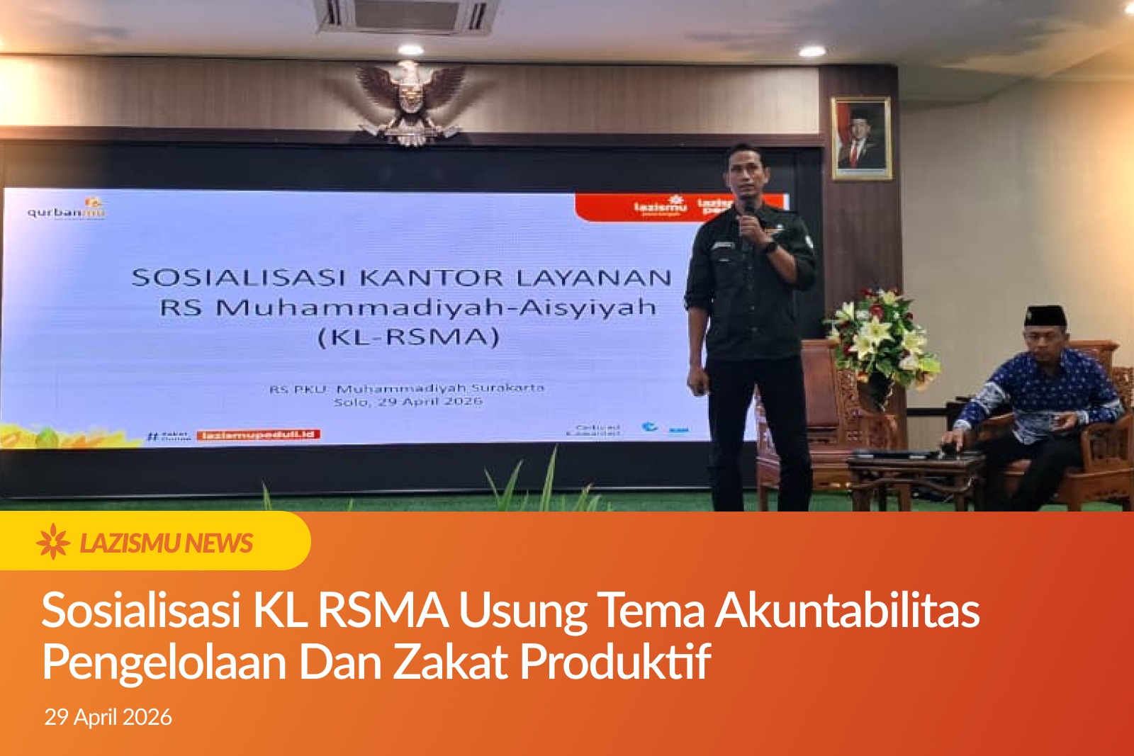 Sosialisasi akuntabilitas zakat produktif KL RSMA bersama Lazismu Jateng di RS PKU Muhammadiyah Surakarta