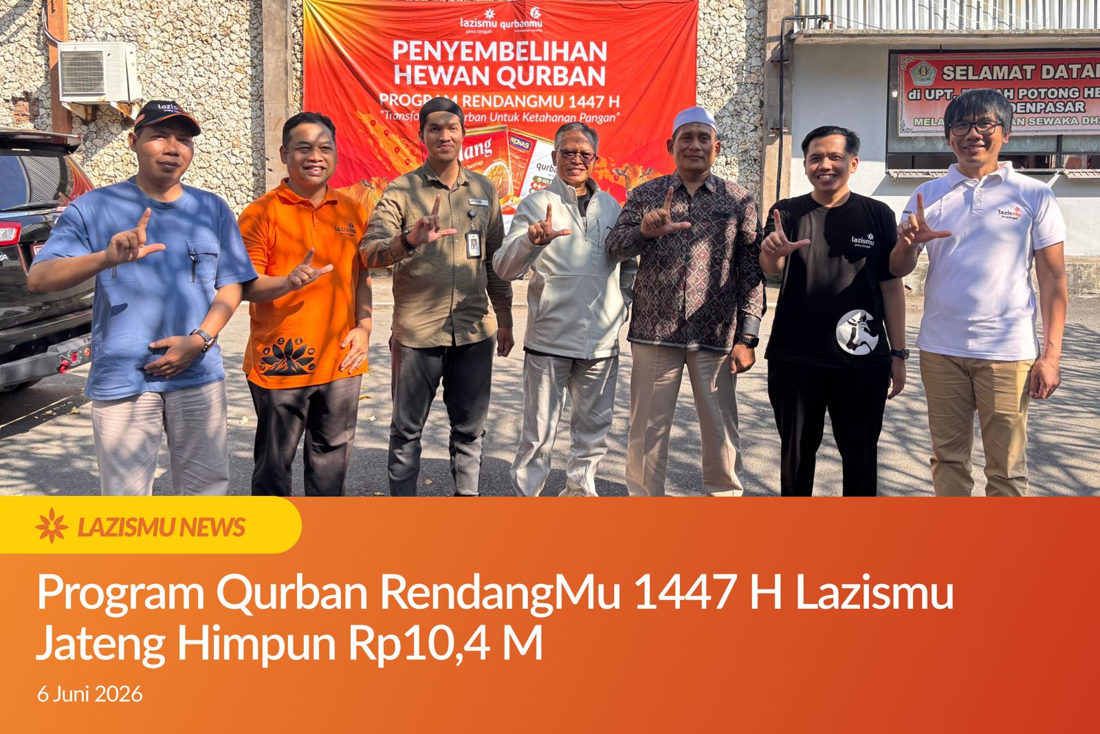 Lazismu Jateng Sukses Gelar Program Qurban RendangMu 1447 H