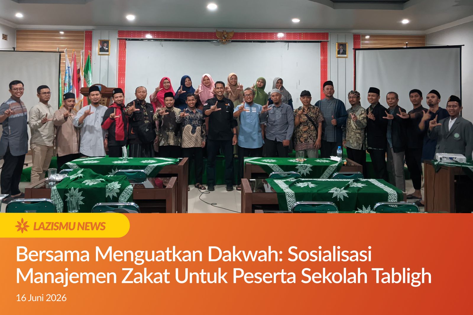 ersama Menguatkan Dakwah: Sosialisasi Manajemen Zakat untuk Peserta Sekolah Tabligh