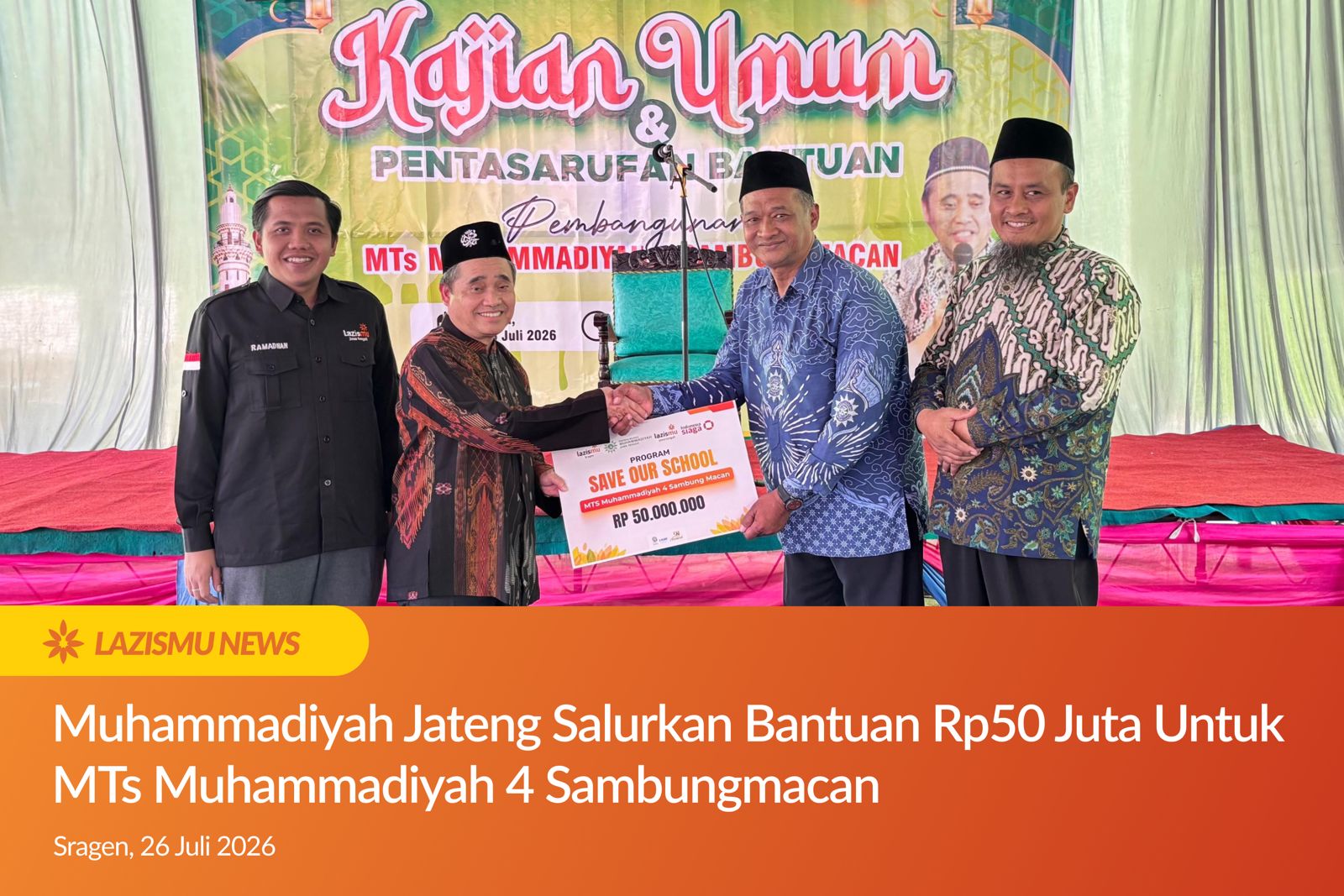 muhammadiyah jateng salurkan bantuan