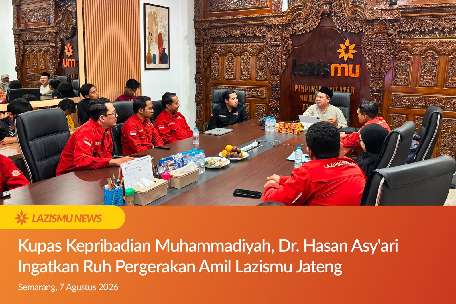 Kupas Kepribadian Muhammadiyah, Dr. Hasan Asy'ari Ingatkan Ruh Pergerakan Amil Lazismu Jateng
