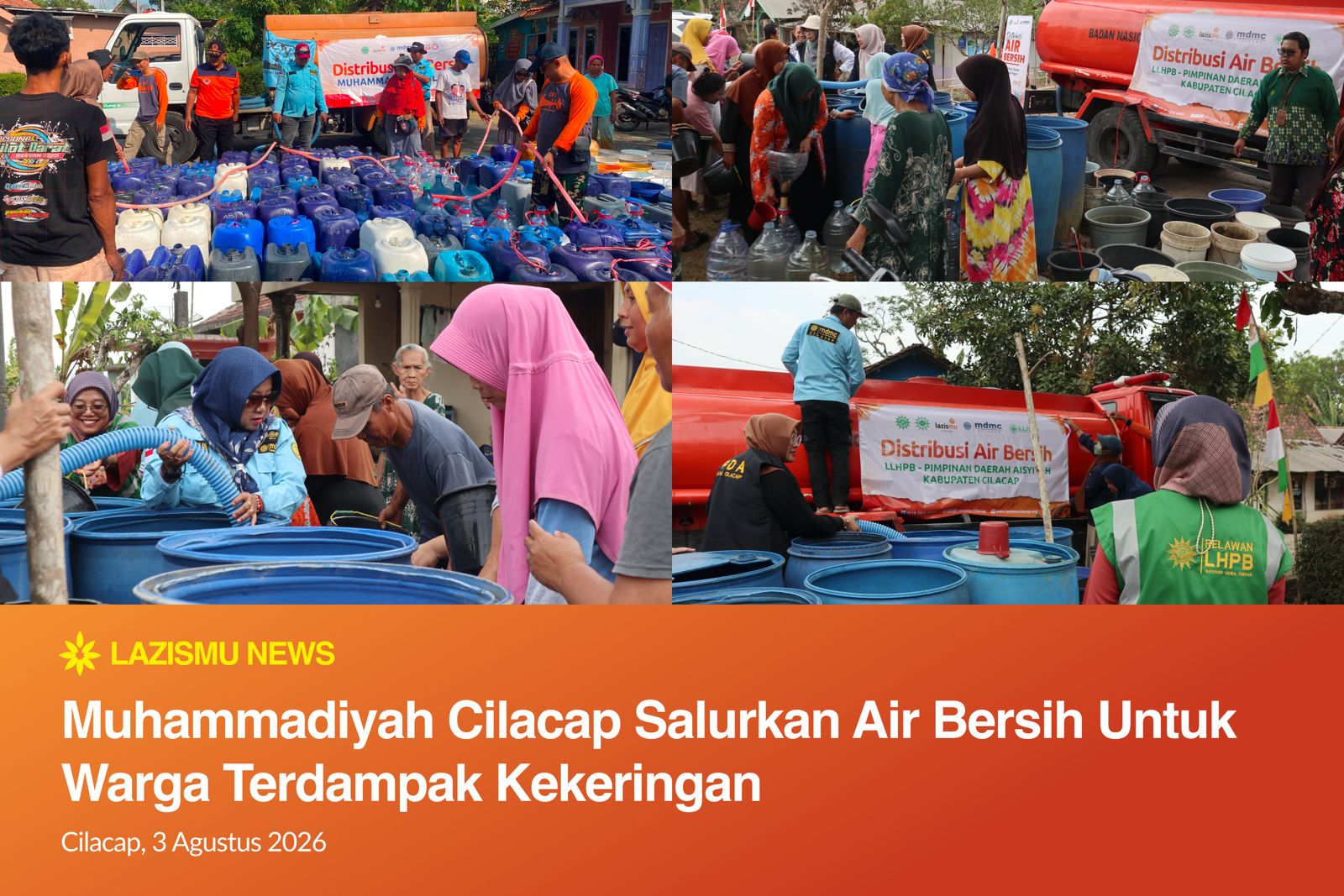 Bantuan air bersih cilacap