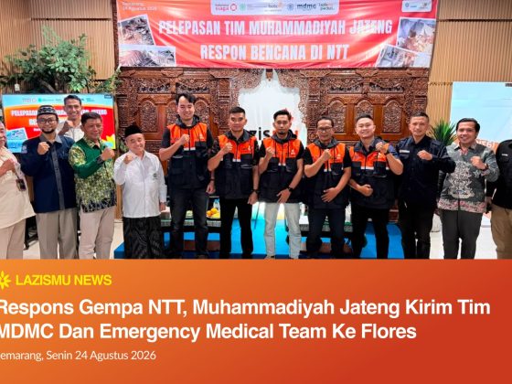 Respons Gempa NTT Muhammadiyah Jateng saat pelepasan Tim MDMC dan EMT ke Flores